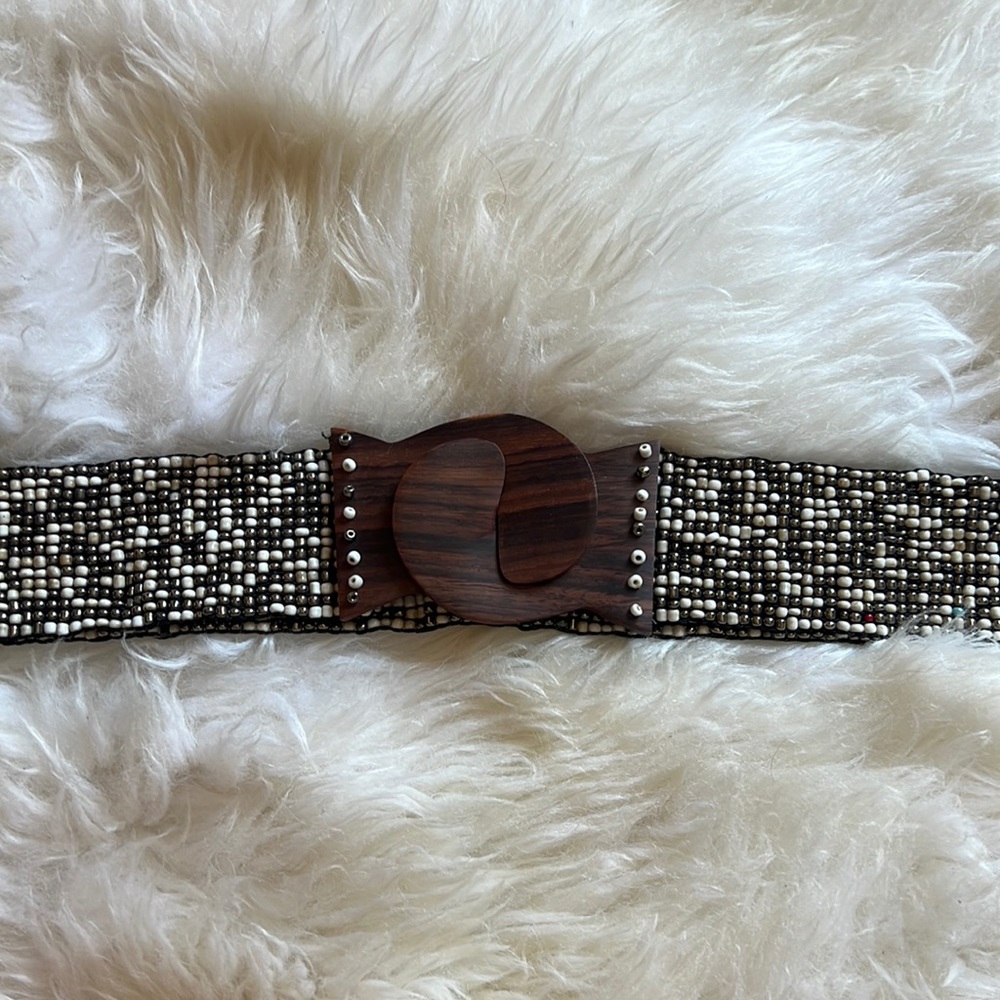 Handmade beaded belt